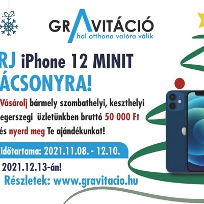 Nyerj egy iPhone 12 Minit Karácsonyra